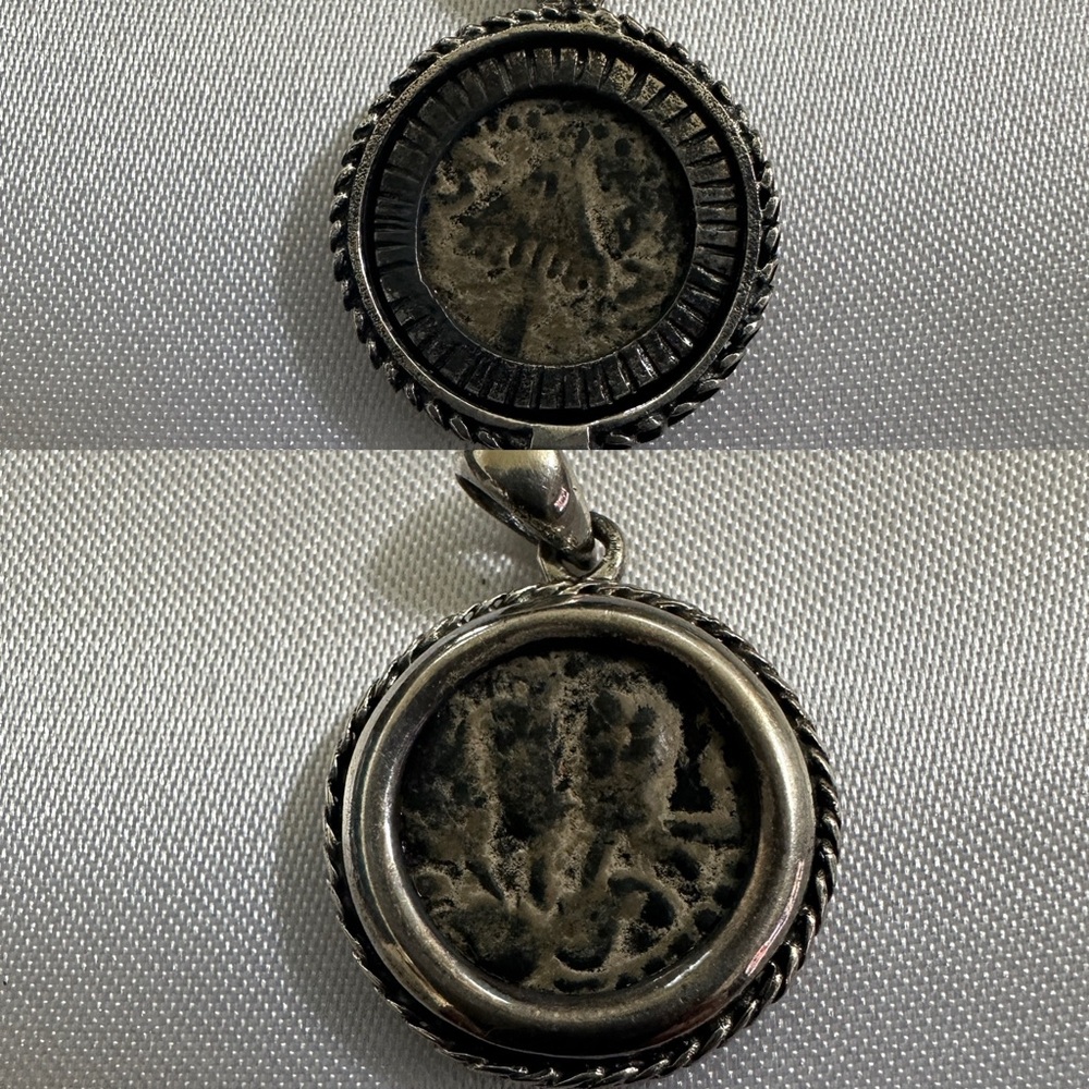 Agrippa Ancient Jewish Coin Silver Pendant